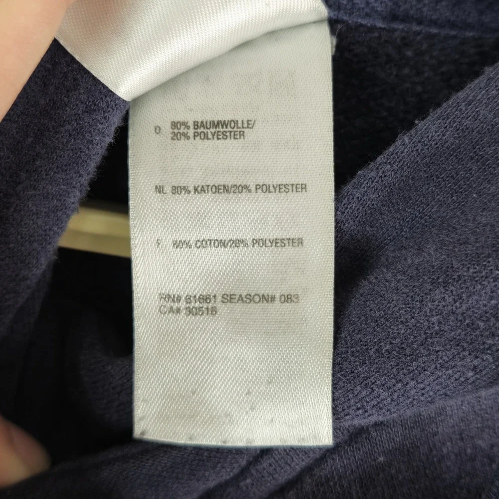 The North Face Hoodie Mens Medium Big Logo Pullover Sweater Blue‎